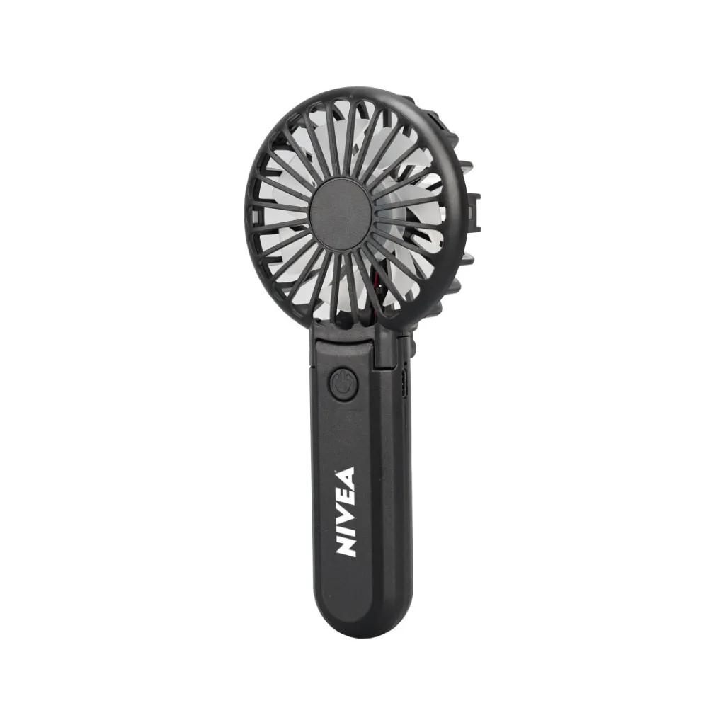 ROTO - Rechargeable Handheld Fan with Foldable Desk Stand - Black.webp