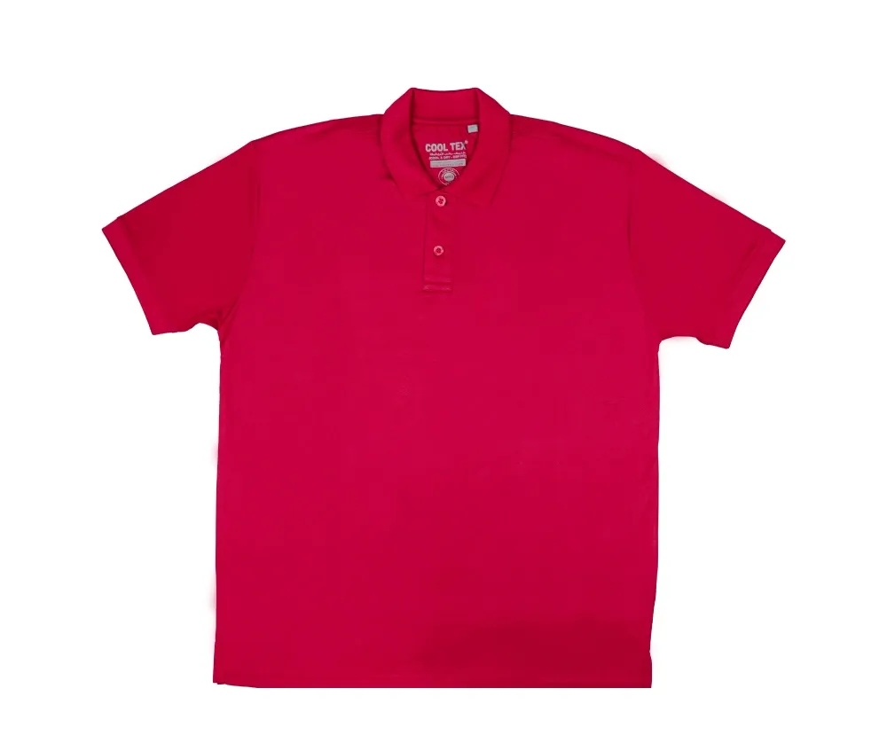 CoolTex Polo Shirts, Dryfit Materials with UV Protection 220GSM (Red)