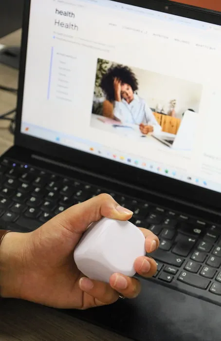 Square Stress Ball - White